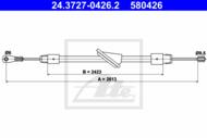 24.3727-0426.2 - Linka hamulca ręcznego ATE DB W210 E-KLASA 95-02