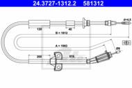 24.3727-1312.2 - Linka hamulca ręcznego ATE VOLVO S80 98-06