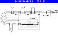 24.3727-3122.2 - Linka hamulca ręcznego ATE 