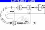 24.3728-0300.2 - Linka sprzęgła ATE FIAT DUCATO 02-06