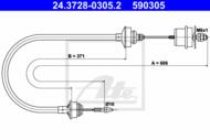 24.3728-0305.2 - Linka sprzęgła ATE PSA ZX 91-94