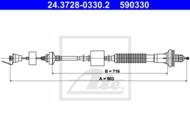 24.3728-0330.2 - Linka sprzęgła ATE PSA XSARA PICASSO 00-