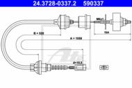 24.3728-0337.2 - Linka sprzęgła ATE FIAT DUCATO 94-02 1.9TD