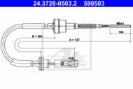 24.3728-0503.2 - Linka sprzęgła ATE FIAT TIPO 88-95