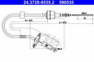 24.3728-0535.2 - Linka sprzęgła ATE FIAT PALIO 98-06