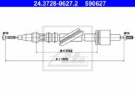 24.3728-0627.2 - Linka sprzęgła ATE FORD TRANSIT 91-94