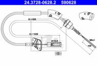 24.3728-0628.2 - Linka sprzęgła ATE FORD KA 08- 1.3TDCI