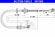 24.3728-1303.2 - Linka sprzęgła ATE VOLVO 440 88-96