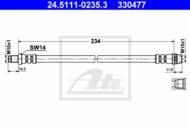 24.5111-0235.3 - Przewód hamulcowy elastyczny ATE /tył/ PSA 405