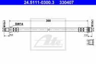 24.5111-0300.3 - Przewód hamulcowy elastyczny ATE /przód/ RENAULT EXPRESS