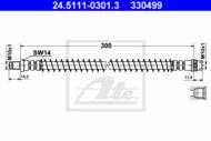 24.5111-0301.3 - Przewód hamulcowy elastyczny ATE /przód/ PSA SAXO