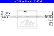 24.5111-0310.3 - Przewód hamulcowy elastyczny ATE 