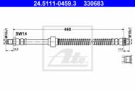 24.5111-0459.3 - Przewód hamulcowy elastyczny ATE PSA