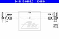 24.5112-0185.3 - Przewód hamulcowy elastyczny ATE /tył/ FIAT STILO 01-08