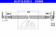 24.5112-0230.3 - Przewód hamulcowy elastyczny ATE /tył L/ PSA 309