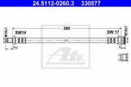 24.5112-0260.3 - Przewód hamulcowy elastyczny ATE FIAT/PSA