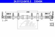 24.5112-0410.3 - Przewód hamulcowy elastyczny ATE FIAT