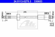 24.5113-0275.3 - Przewód hamulcowy elastyczny ATE BMW 5 E39 kombi 97-03