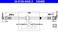 24.5120-0435.3 - Przewód hamulcowy elastyczny ATE /przód/ PSA BX 82-93