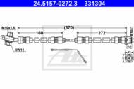 24.5157-0272.3 - Przewód hamulcowy elastyczny ATE /tył L/ BMW E3 X5 00-07