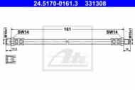 24.5170-0161.3 - Przewód hamulcowy elastyczny ATE /tył/ 185mm