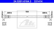 24.5201-0164.3 - Przewód hamulcowy elastyczny ATE 