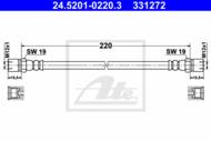 24.5201-0220.3 - Przewód hamulcowy elastyczny ATE 