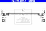 24.5229-0200.3 - Przewód hamulcowy elastyczny ATE OE PSA