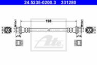 24.5235-0200.3 - Przewód hamulcowy elastyczny ATE 