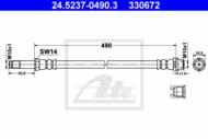 24.5237-0490.3 - Przewód hamulcowy elastyczny ATE /przód/ DB SPRINTER