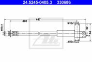 24.5245-0405.3 - Przewód hamulcowy elastyczny ATE FORD TRANSIT