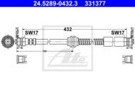 24.5289-0432.3 - Przewód hamulcowy elastyczny ATE 