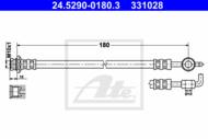 24.5290-0180.3 - Przewód hamulcowy elastyczny ATE OPEL FRONTERA B 98-04