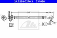 24.5298-0270.3 - Przewód hamulcowy elastyczny ATE 