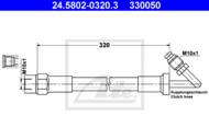 24.5802-0320.3 - Przewód hydrauliczny sprzęgła ATE BMW 3 E30 82-91