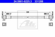 24.5901-0225.3 - Przewód hydrauliczny sprzęgła ATE 