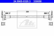 24.5905-0320.3 - Przewód hydrauliczny sprzęgła ATE BMW 5 E34 88-96