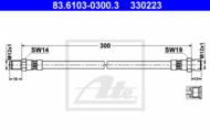 83.6103-0300.3 - Przewód hamulcowy elastyczny ATE DB