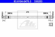 83.6104-0470.3 - Przewód hamulcowy elastyczny ATE DB