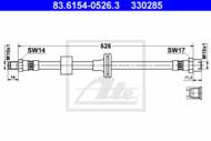 83.6154-0526.3 - Przewód hamulcowy elastyczny ATE DB W124 4matic