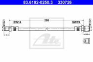83.6192-0250.3 - Przewód hamulcowy elastyczny ATE DB