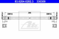 83.6204-0282.3 - Przewód hamulcowy elastyczny ATE DB