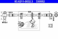 83.6211-0532.3 - Przewód hamulcowy elastyczny ATE DB W163 M-KLASA