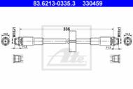 83.6213-0335.3 - Przewód hamulcowy elastyczny ATE /P/ VAG A6 ALLROAD 00-05