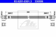 83.6251-0301.3 - Przewód hamulcowy elastyczny ATE PORSCHE