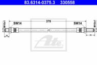 83.6314-0375.3 - Przewód hamulcowy elastyczny ATE /przód/ JAGUAR XJ 94-97