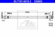 83.7101-9219.3 - Przewód hamulcowy elastyczny ATE 