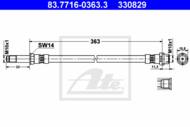 83.7716-0363.3 - Przewód hamulcowy elastyczny ATE DB SPRINTER