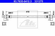 83.7835-0412.3 - Przewód hamulcowy elastyczny ATE 
