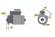 0 001 125 519 - Rozrusznik BOSCH 12V